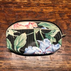 Christian Dior Makeup Bag Cosmetics Case Vintage 80s Floral